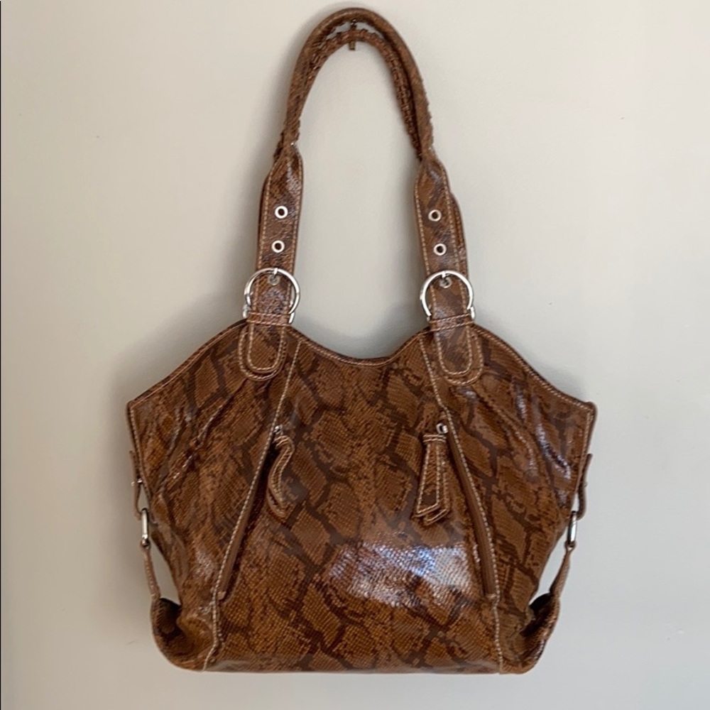 NWOT Barr + Barr Snakeskin-like Leather Purse